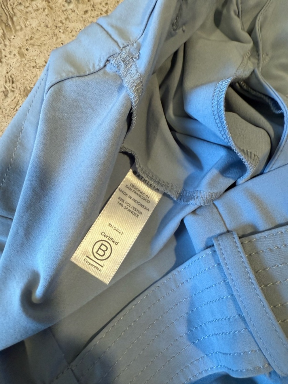 ATHLETA Skyline Pant II Light Blue Tie-Waist Pants - Picture 5 of 6